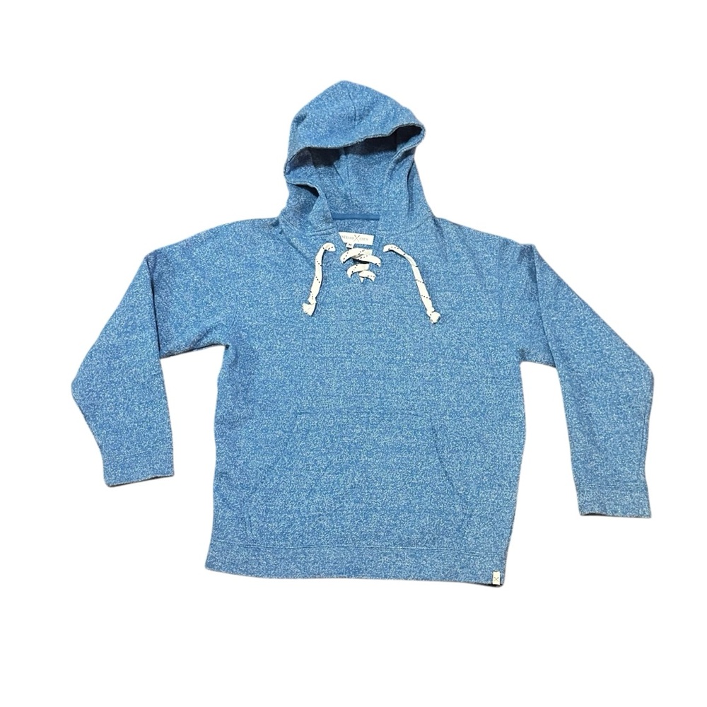 Vineyard Crew Blue White Hooded Pullover Sweatshirt for Women/Man Medium